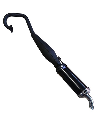 Auspuff schwarz chrom pocket - auspuff,