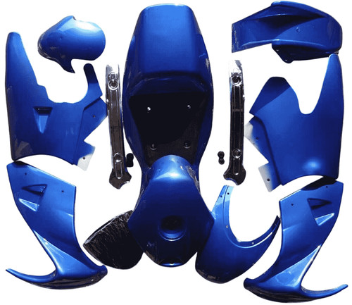 Verkleidung set komplett blau - set,